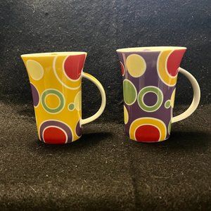 🎉🎉Last Chance🎉🎉2 - ‘Polkadelic’ Maxwell Williams Designs Porcelain Cups/Mugs